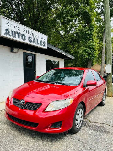 2009 Toyota Corolla for sale at Knox Bridge Hwy Auto Sales in Canton GA