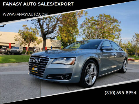 2011 Audi A8 for sale at FANASY AUTO SALES/EXPORT in Yorba Linda CA