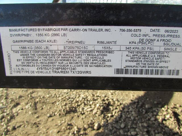2023 CARRY-ON T 6X12