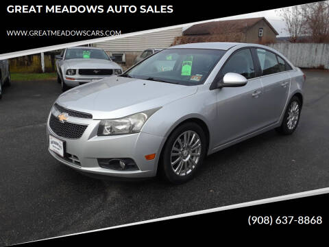 2011 Chevrolet Cruze for sale at GREAT MEADOWS AUTO SALES in Great Meadows NJ
