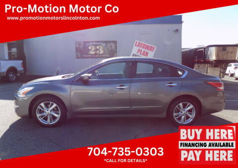 2014 Nissan Altima for sale at Pro-Motion Motor Co in Lincolnton NC