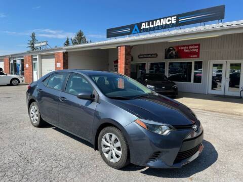 2015 Toyota Corolla for sale at Alliance Automotive in Saint Albans VT