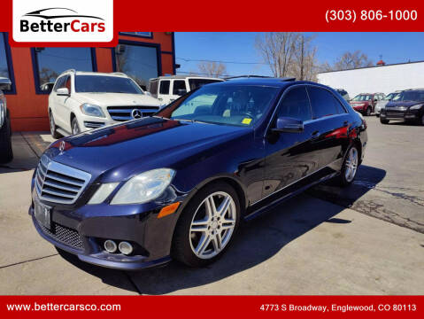 2010 Mercedes-Benz E-Class for sale at Better Cars in Englewood CO