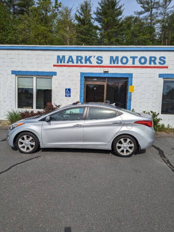 2012 Hyundai Elantra for sale at Mark's Motors in Northampton MA