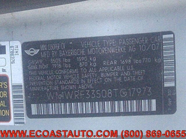 Silver 2008 MINI Cooper Base Convertible Base 2dr Convertible 17