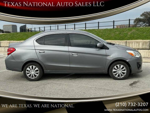 2019 Mitsubishi Mirage G4 for sale at Texas National Auto Sales LLC in San Antonio TX