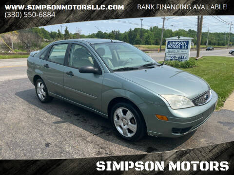 2005 Ford Focus for sale at SIMPSON MOTORS in Youngstown OH