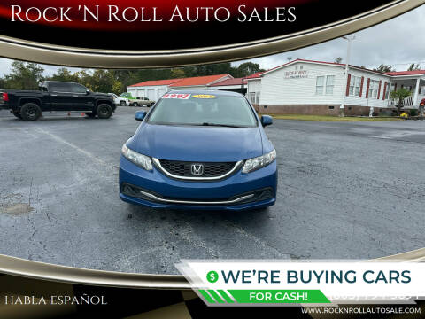 2013 Honda Civic for sale at Rock 'N Roll Auto Sales in West Columbia SC