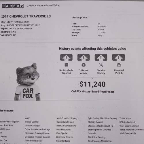 2017 Chevrolet Traverse LS