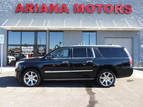 2016 Cadillac Escalade ESV for sale at Ariana Motors LLC- Boulder highway in Las Vegas NV