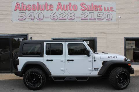 2021 Jeep Wrangler Unlimited for sale at Absolute Auto Sales in Fredericksburg VA