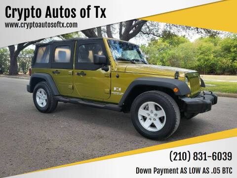 2007 Jeep Wrangler Unlimited for sale at Crypto Autos of Tx in San Antonio TX