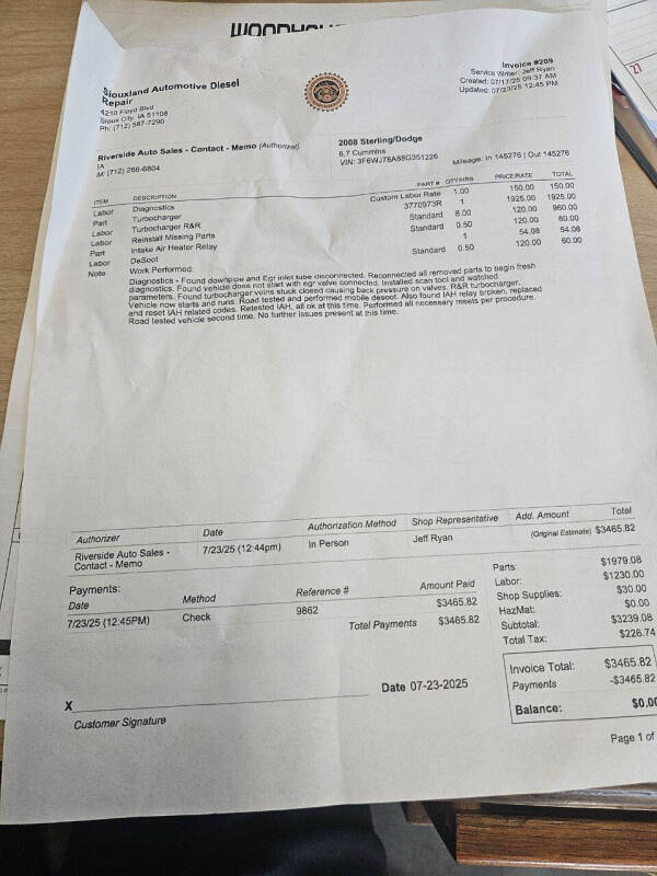 2008 Sterling Bullet Chassis 5500