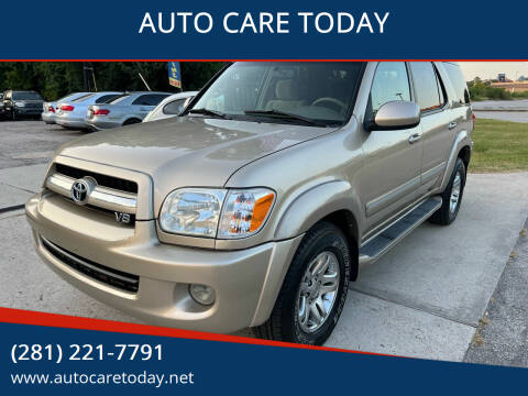 2005 Toyota Sequoia for sale at AUTO CARE TODAY in Spring TX