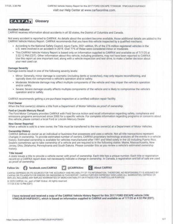 2017 Ford Escape Titanium