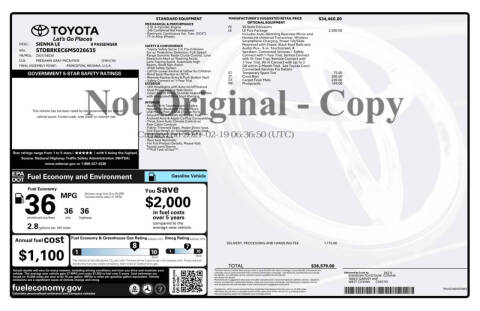 2021 Toyota Sienna LE 8-Passenger