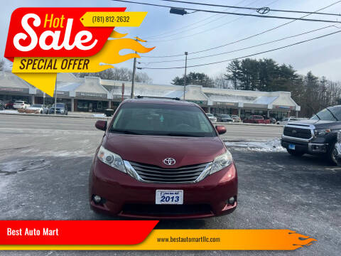 2013 Toyota Sienna for sale at Best Auto Mart in Weymouth MA