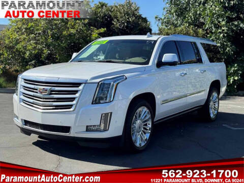 2018 Cadillac Escalade ESV for sale at PARAMOUNT AUTO CENTER in Downey CA