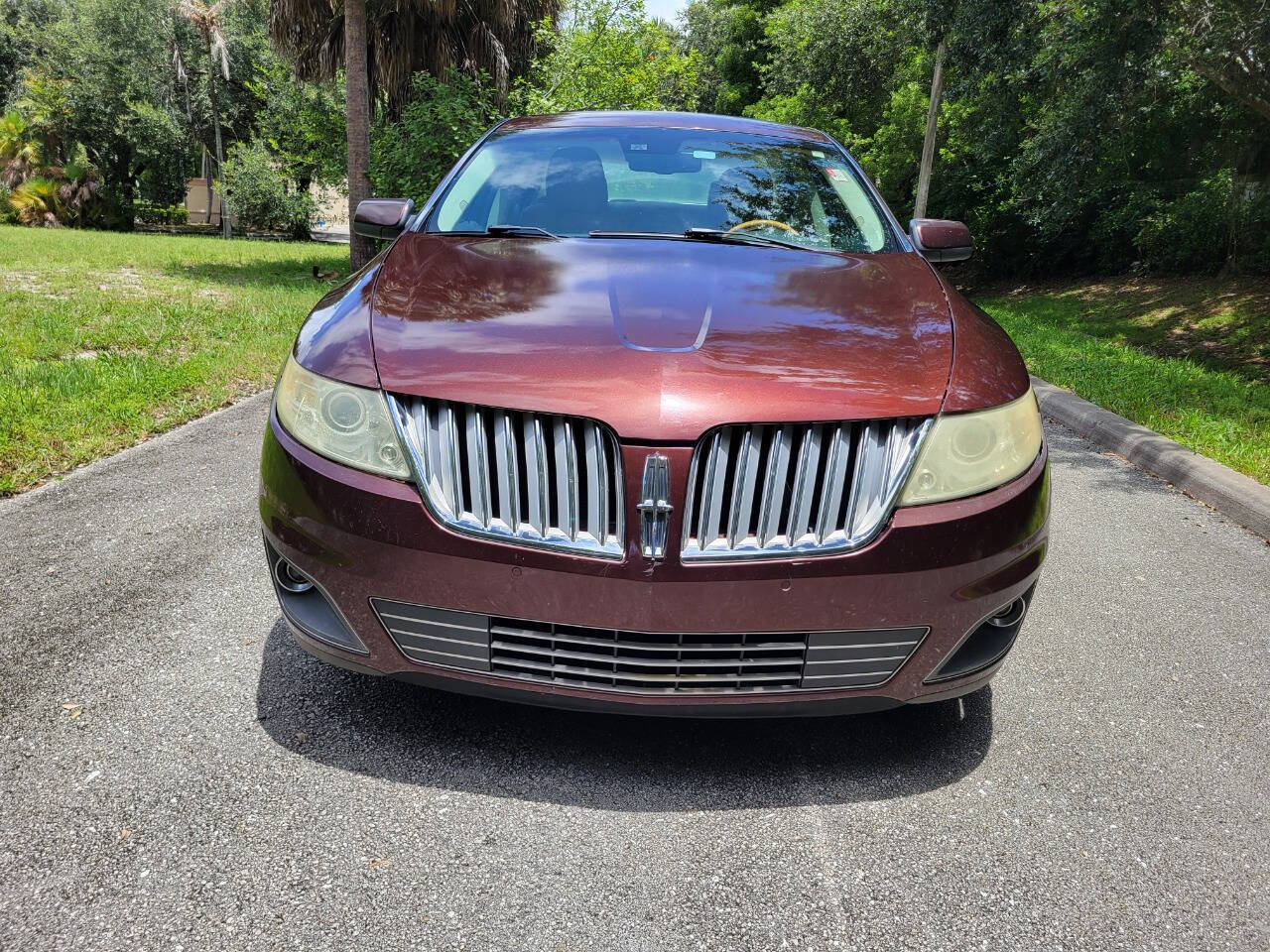 Dk. Red 2009 Lincoln MKS Base 4dr Sedan 2