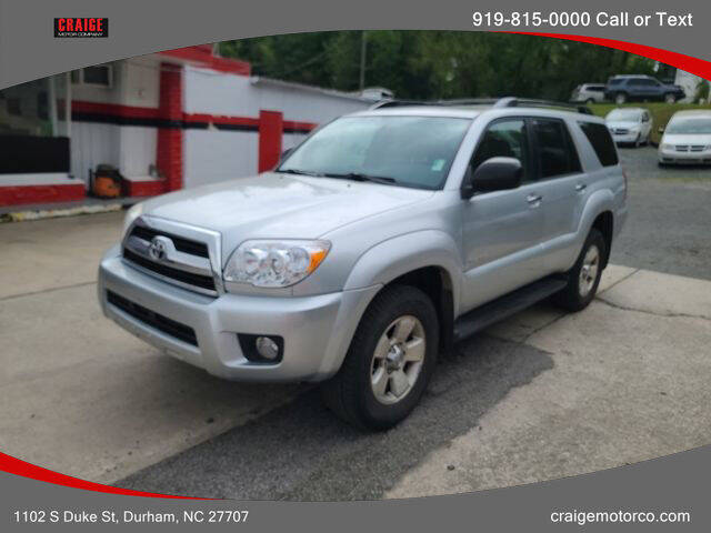 2007 Toyota 4Runner for sale at CRAIGE MOTOR CO in Durham NC