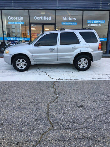 2007 Ford Escape for sale at Georgia Certified Motors in Stockbridge GA