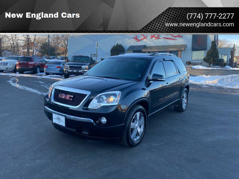 2010 GMC Acadia for sale at New England Cars in Attleboro MA