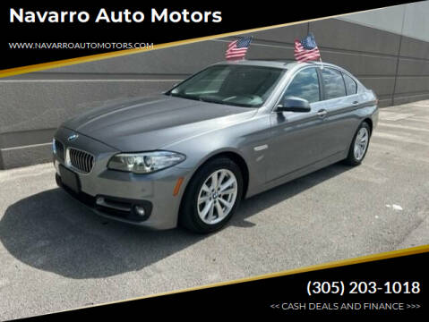 2016 BMW 5 Series for sale at Navarro Auto Motors in Hialeah FL