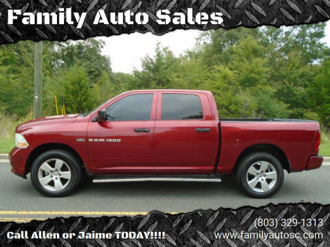 2012 RAM 1500 for sale at Family Auto Sales in Rock Hill SC