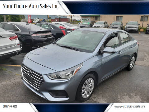 2020 Hyundai Accent for sale at Your Choice Auto Sales Inc. in Dearborn MI