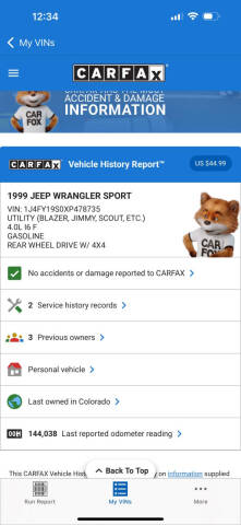 1999 Jeep Wrangler Sport