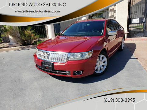 2009 Lincoln MKZ for sale at Legend Auto Sales Inc in Lemon Grove CA