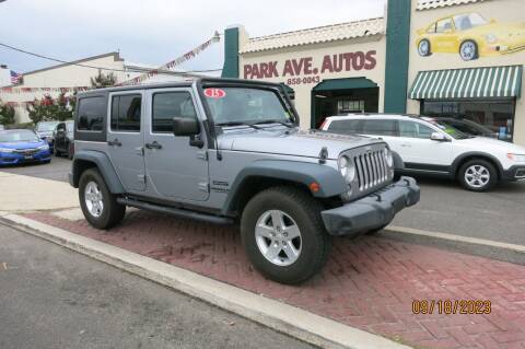 2015 Jeep Wrangler Unlimited for sale at PARK AVENUE AUTOS in Collingswood NJ