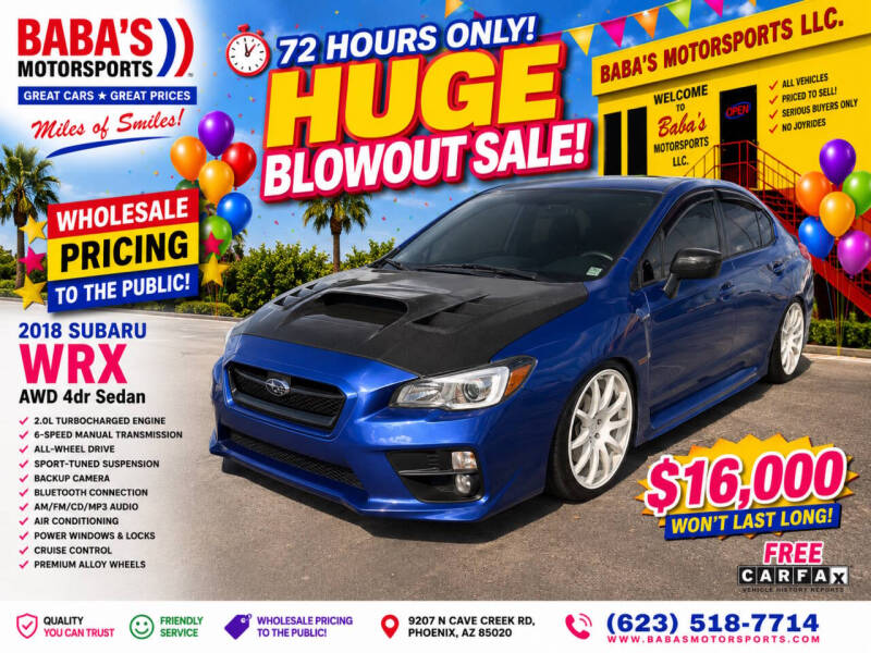 2018 Subaru WRX