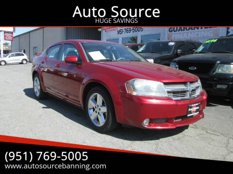 2008 Dodge Avenger for sale at Auto Source in Banning CA