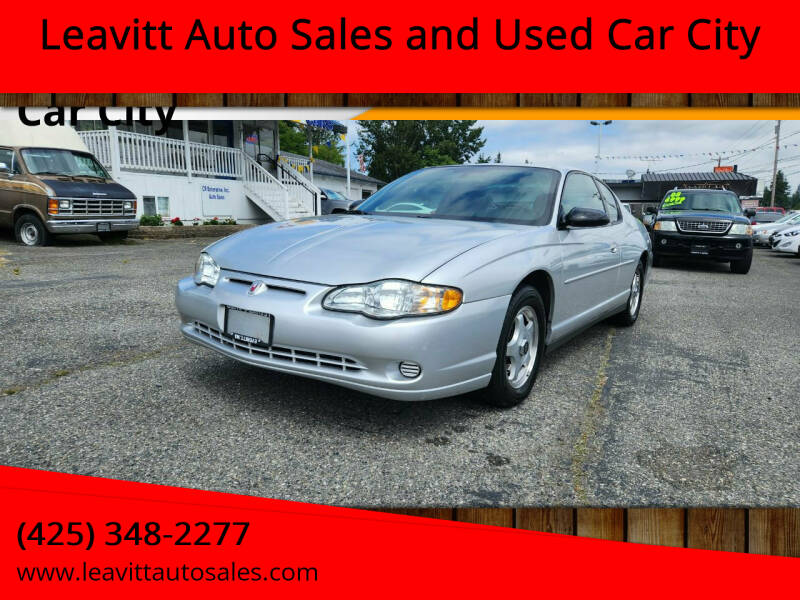 2004 Chevrolet Monte Carlo for sale at Leavitt Auto Sales and Used Car City in Everett WA