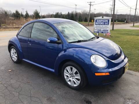 2008 Volkswagen New Beetle for sale at SIMPSON MOTORS in Youngstown OH