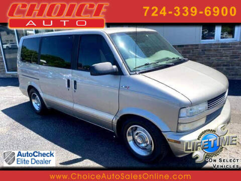 2002 Chevrolet Astro for sale at CHOICE AUTO SALES in Murrysville PA
