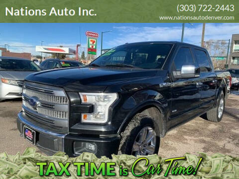 2015 Ford F-150 for sale at Nations Auto Inc. in Denver CO
