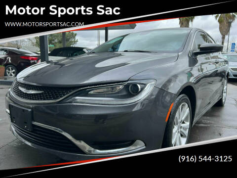 2015 Chrysler 200 for sale at Motor Sports Sac in Sacramento CA