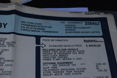 2007 Ford Shelby GT500