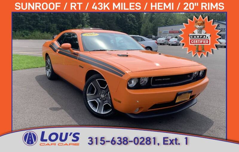 2012 Dodge Challenger for sale at LOU'S CAR CARE CENTER in Baldwinsville NY