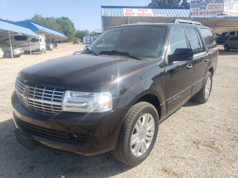 2013 Lincoln Navigator for sale at HAYNES AUTO SALES in Weatherford TX