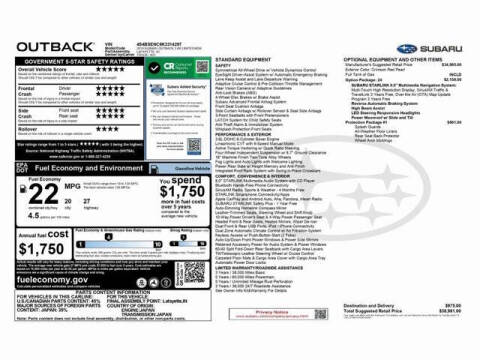 2019 Subaru Outback 3.6R Limited