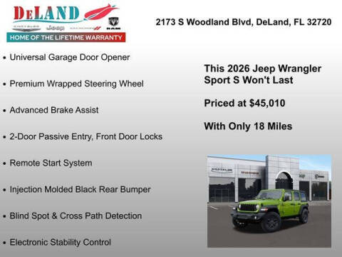 2026 Jeep Wrangler Sport S