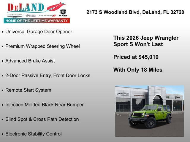 2026 Jeep Wrangler Sport S