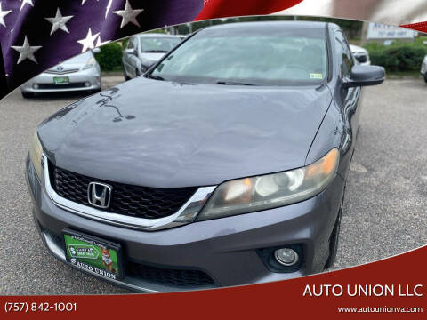 2014 Honda Accord for sale at Auto Union LLC in Virginia Beach VA