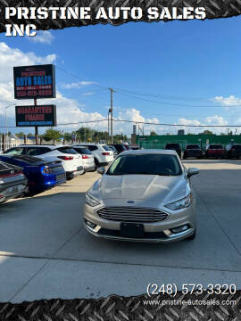 2018 Ford Fusion for sale at PRISTINE AUTO SALES INC in Pontiac MI