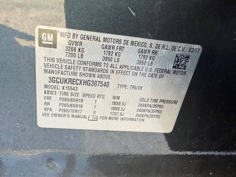 2017 Chevrolet Silverado 1500