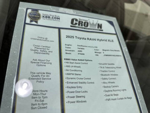 2025 Toyota RAV4 Hybrid XLE