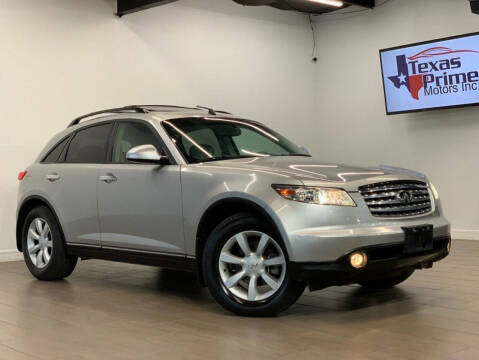 2005 Infiniti FX35 for sale at Texas Prime Motors in Houston TX